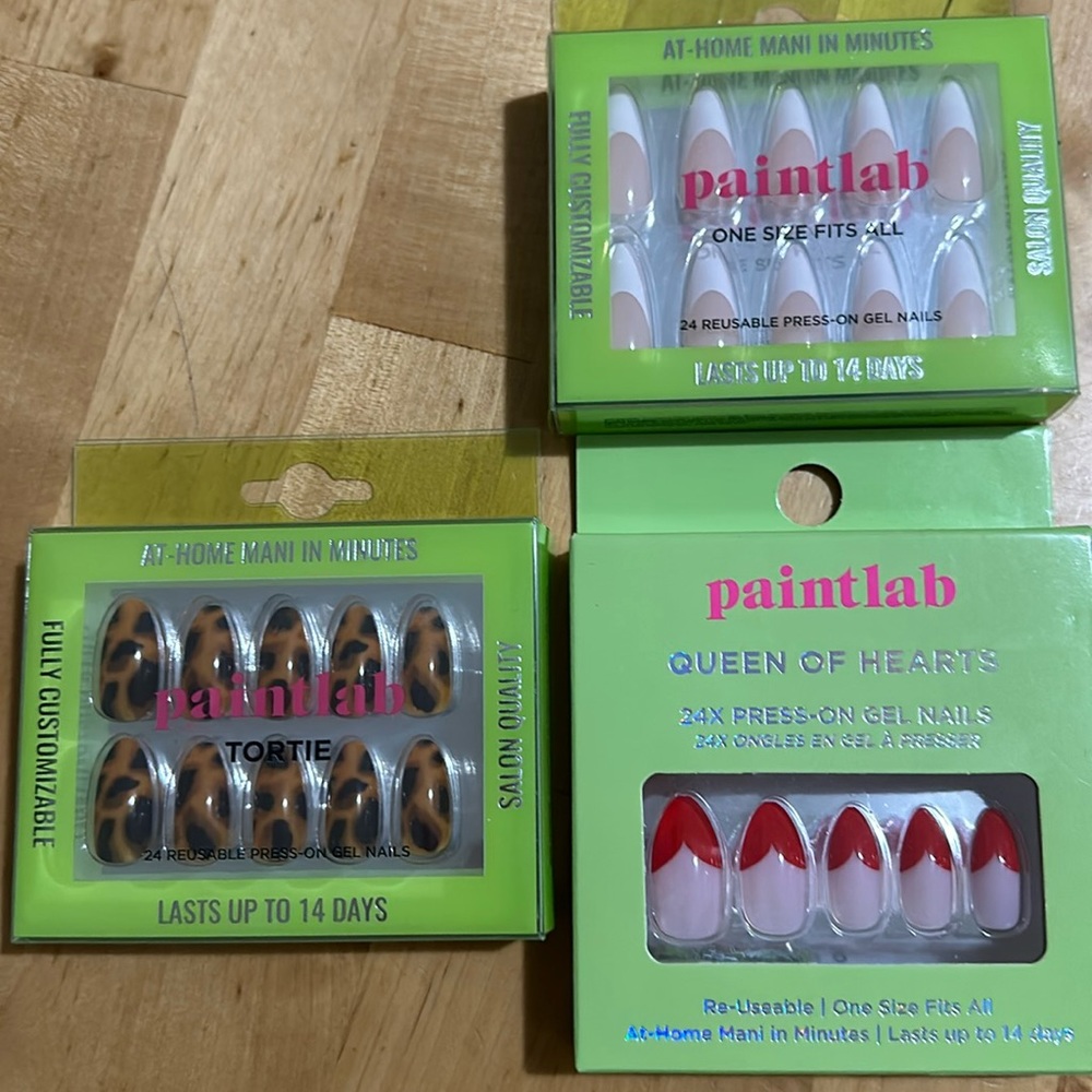 PRESS-ON GEL NAILS ♥️BUNDLE OF 3